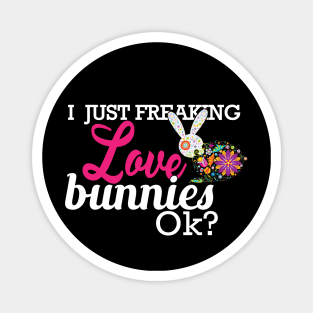 Bunny - I just freaking love bunnies OK? Magnet